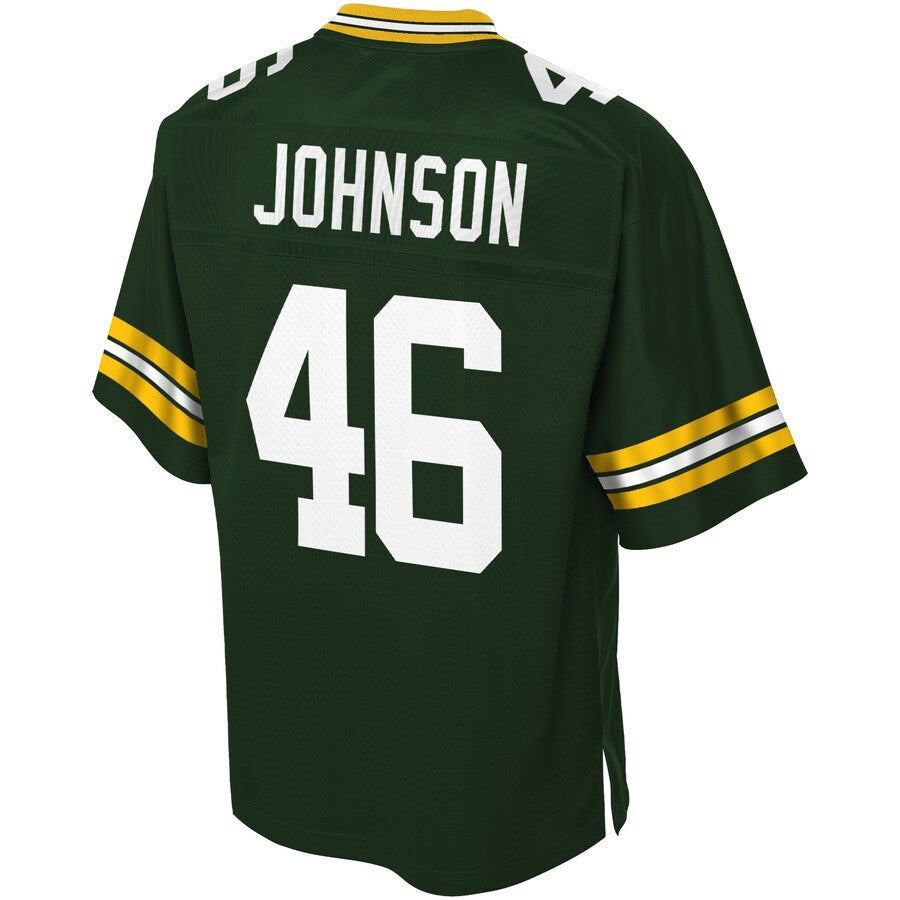 Green Bay Packers Malcolm Johnson Big Tall NFL jersey front view