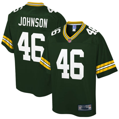 Green Bay Packers Malcolm Johnson Big Tall NFL jersey front view