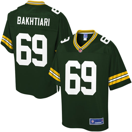 Green Bay Packers David Bakhtiari NFL jersey front view