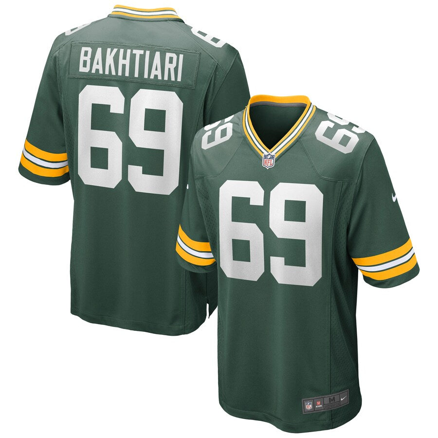 Green Bay Packers David Bakhtiari NFL jersey front view