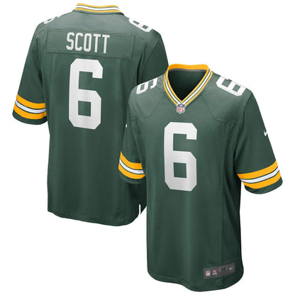 Green Bay Packers Jk Scott NFL jersey front view