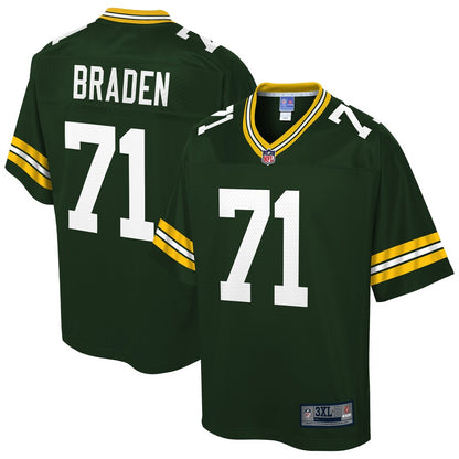 Green Bay Packers Ben Braden Big Tall NFL jersey front view