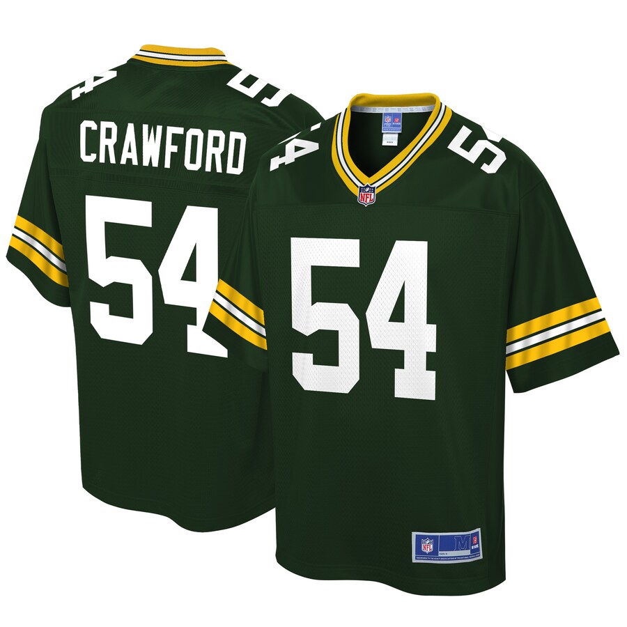 Green Bay Packers James Crawford NFL jersey front view