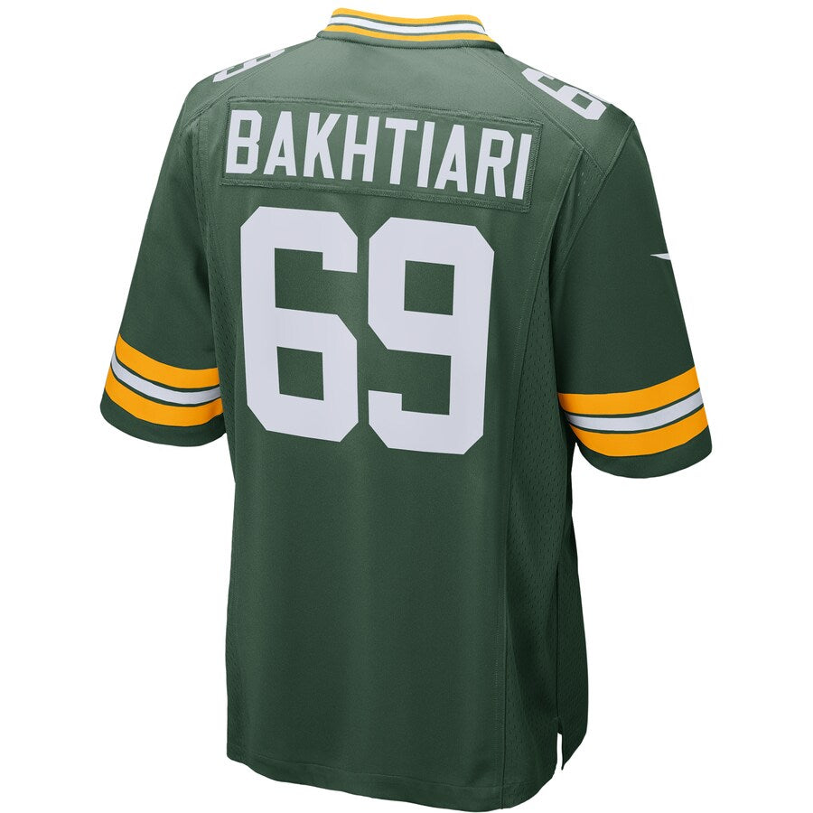 Green Bay Packers David Bakhtiari NFL jersey front view