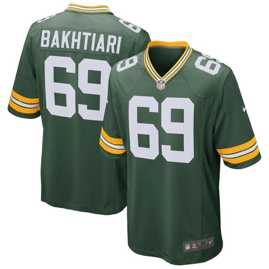 Green Bay Packers David Bakhtiari NFL jersey front view