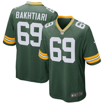 Green Bay Packers David Bakhtiari NFL jersey front view