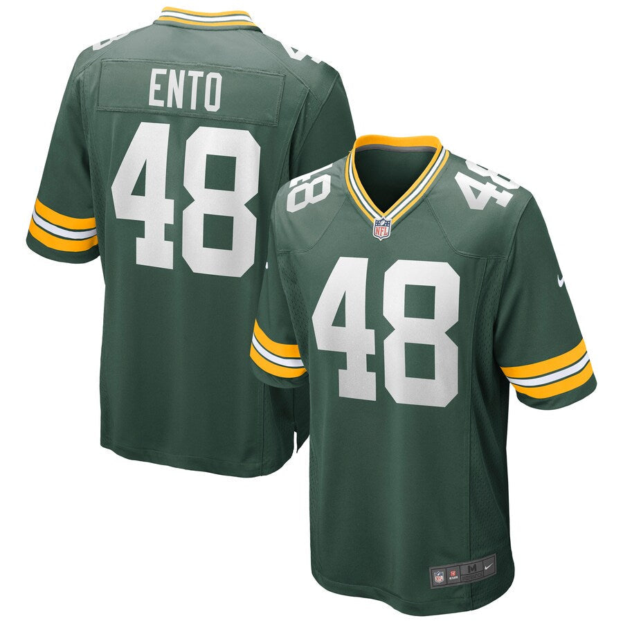Green Bay Packers Kabion Ento NFL jersey front view