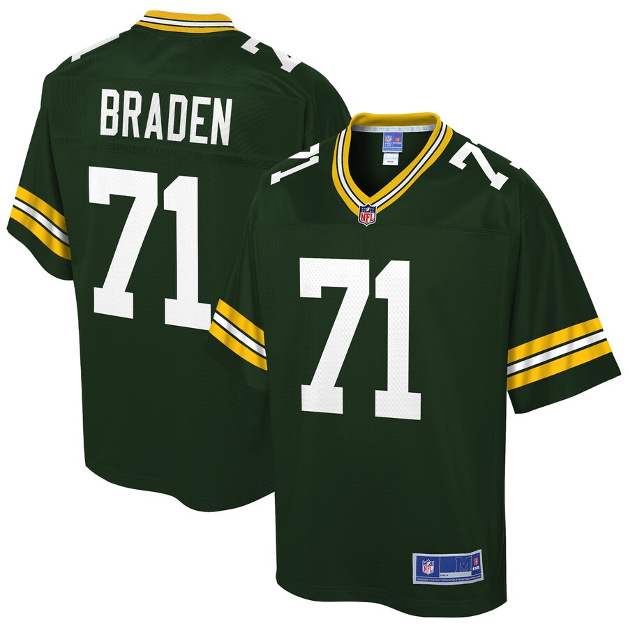 Green Bay Packers Ben Braden NFL jersey front view