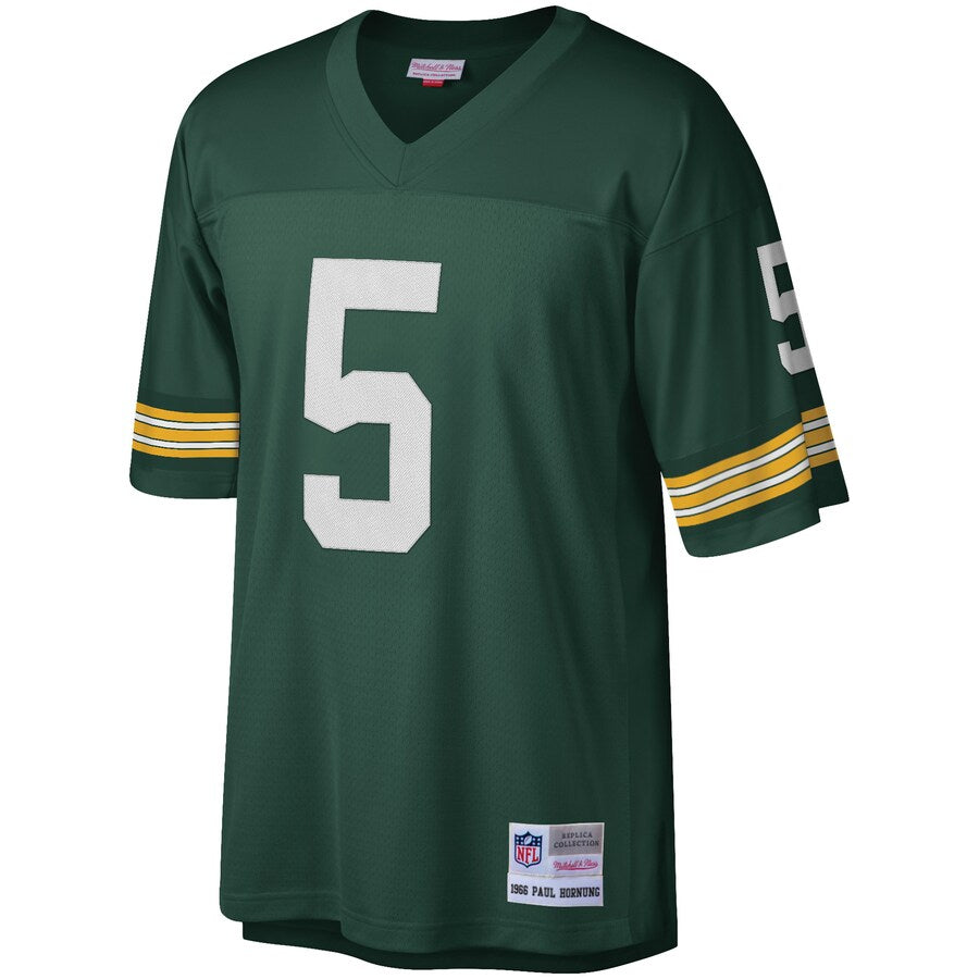 Green Bay Packers Paul Hornung Legacy NFL jersey front view