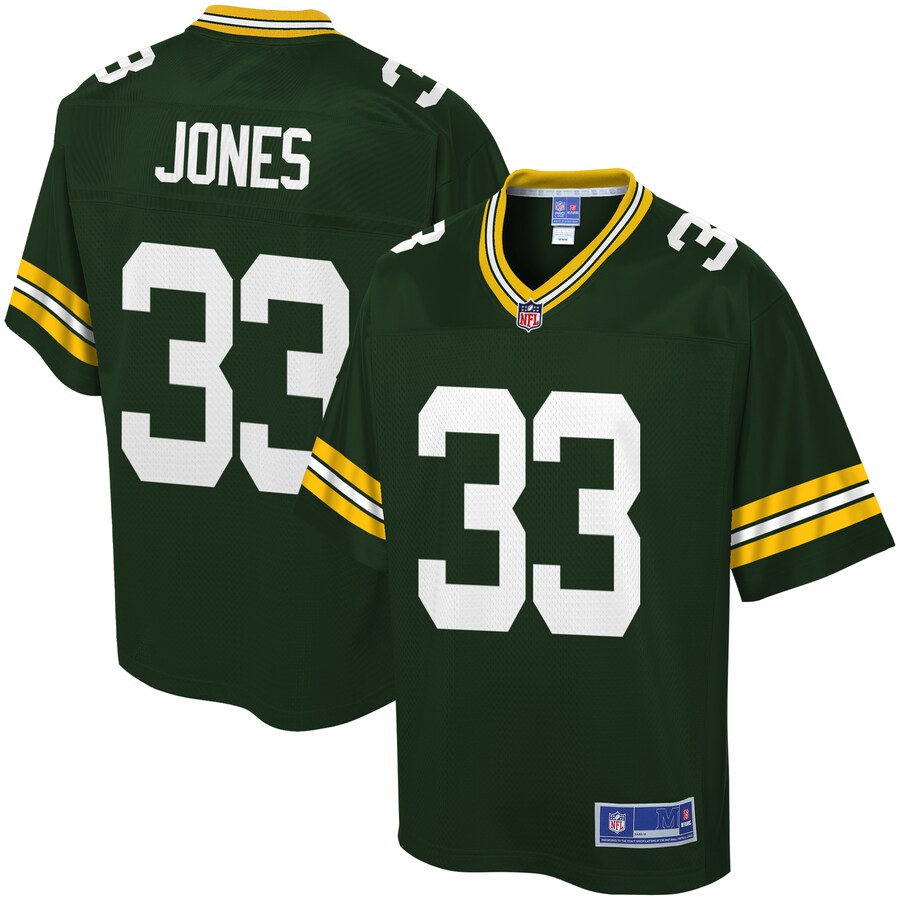 Green Bay Packers Aaron Jones NFL jersey front view
