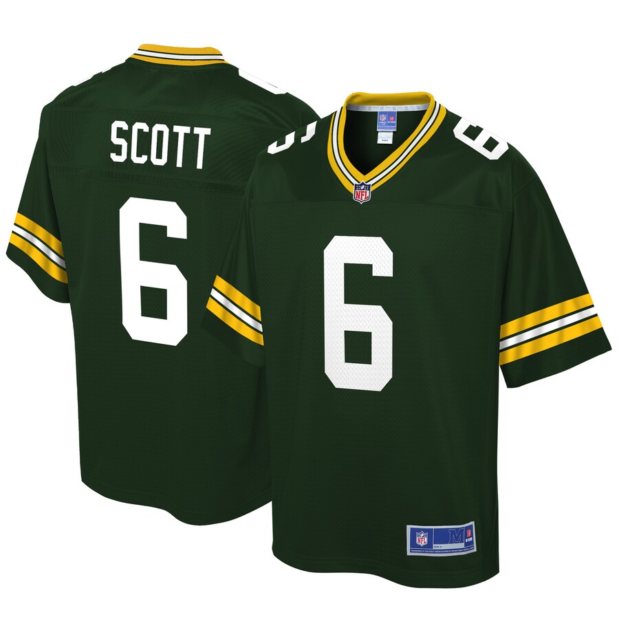 Green Bay Packers Jk Scott Big Tall NFL jersey front view