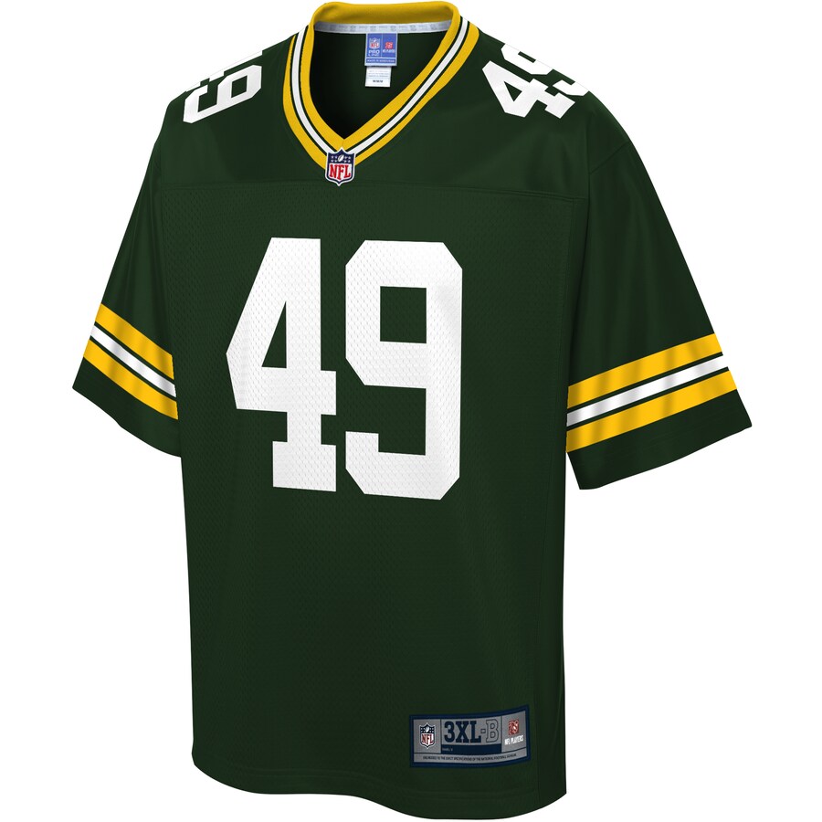 Green Bay Packers Evan Baylis Big Tall NFL jersey front view