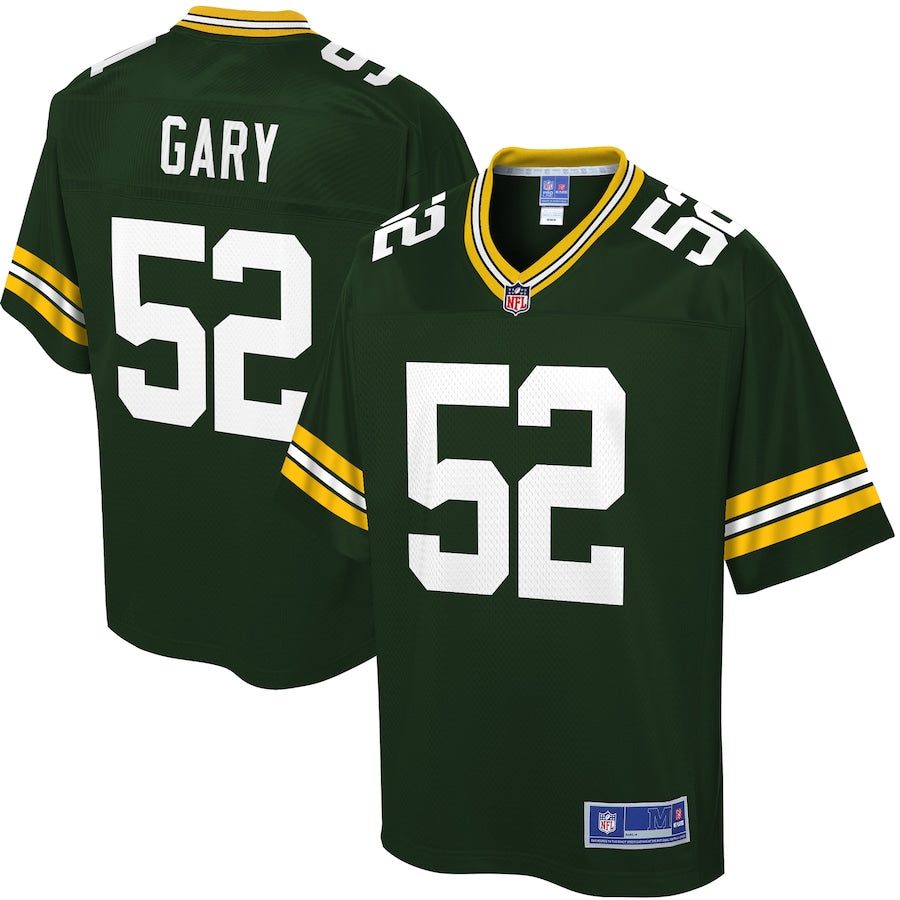 Green Bay Packers Rashan Gary NFL jersey front view