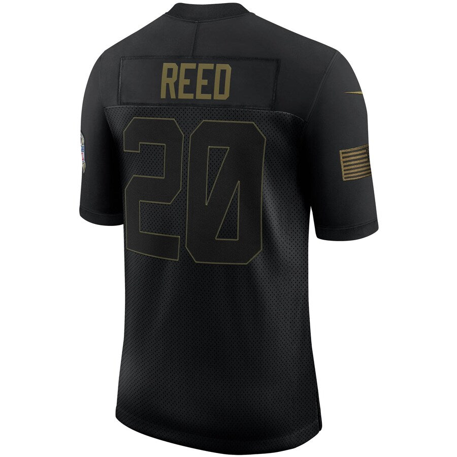 Baltimore Ravens Ed Reed Salute To Service NFL jersey front view