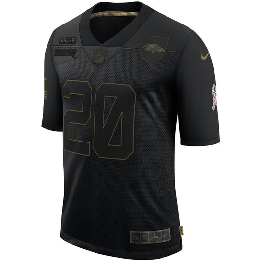 Baltimore Ravens Ed Reed Salute To Service NFL jersey front view