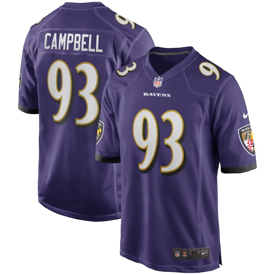 Baltimore Ravens Calais Campbell NFL jersey front view