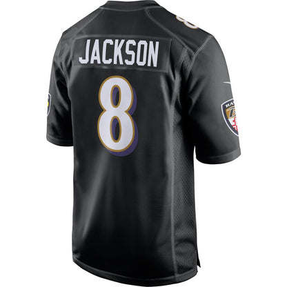 Baltimore Ravens Lamar Jackson Event NFL jersey front view