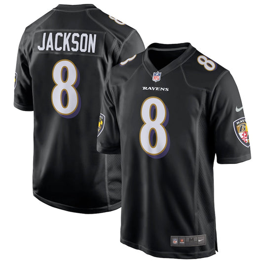 Baltimore Ravens Lamar Jackson Event NFL jersey front view