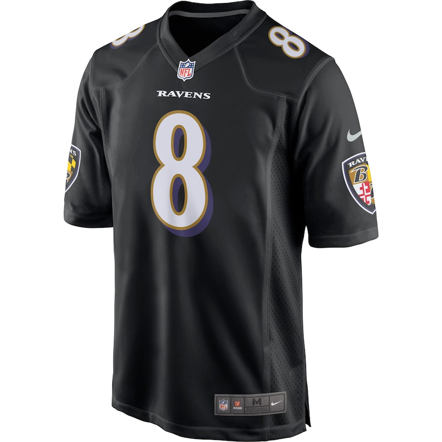 Baltimore Ravens Lamar Jackson Event NFL jersey front view