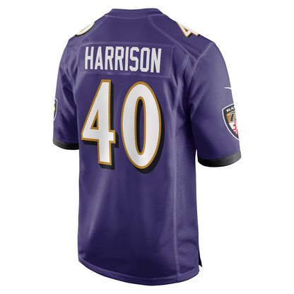 Baltimore Ravens Malik Harrison NFL jersey front view