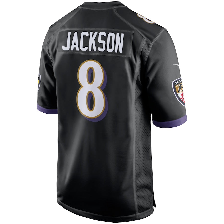 Baltimore Ravens Lamar Jackson NFL jersey front view
