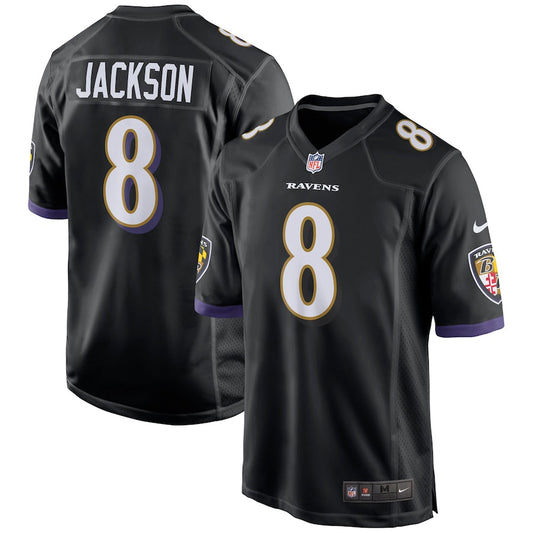 Baltimore Ravens Lamar Jackson NFL jersey front view