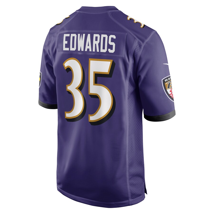 Baltimore Ravens Gus Edwards NFL jersey front view