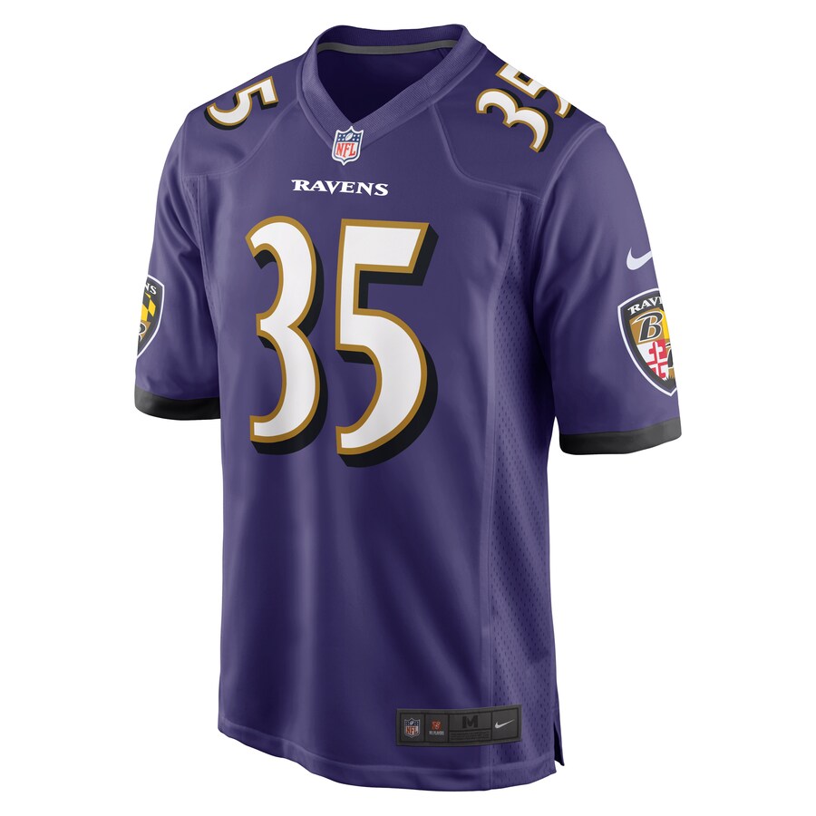 Baltimore Ravens Gus Edwards NFL jersey front view