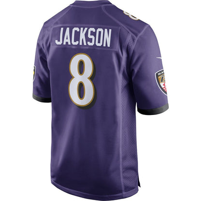 Baltimore Ravens Lamar Jackson NFL jersey front view