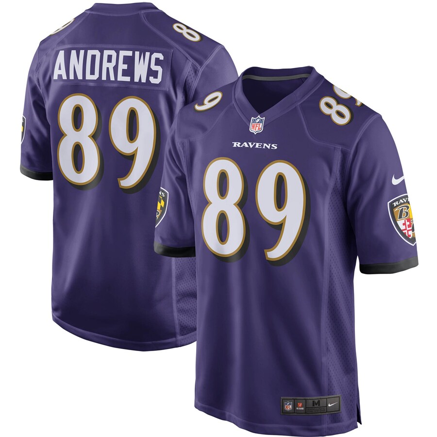 Baltimore Ravens Mark Andrews NFL jersey front view