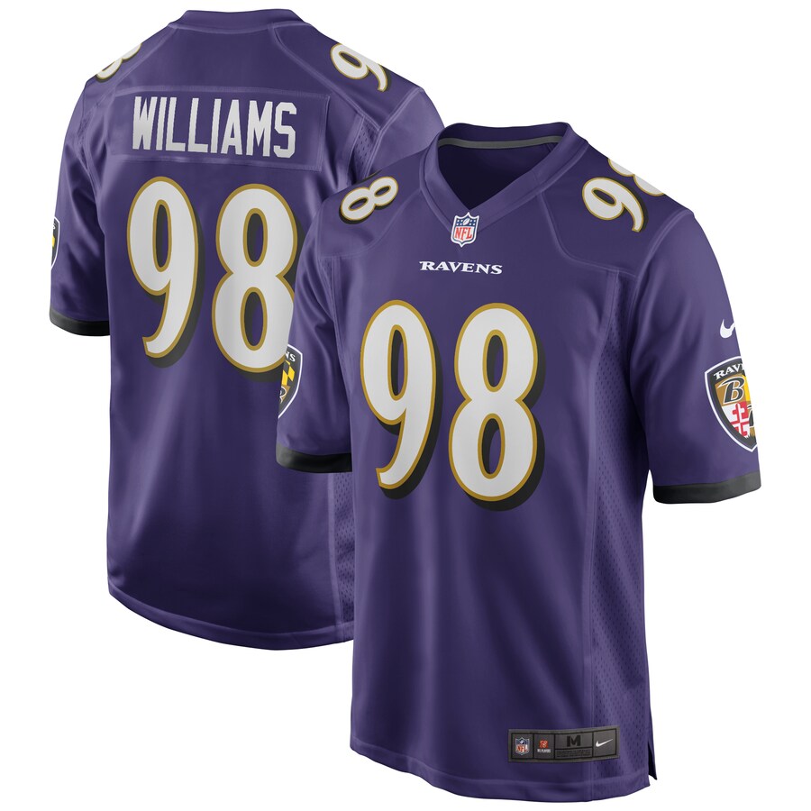 Baltimore Ravens Brandon Williams NFL jersey front view