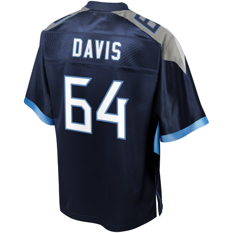 Tennessee Titans Nate Davis Big Tall NFL jersey front view