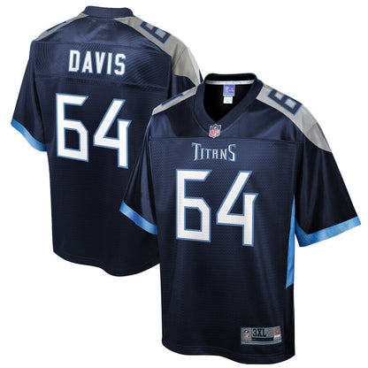 Tennessee Titans Nate Davis Big Tall NFL jersey front view