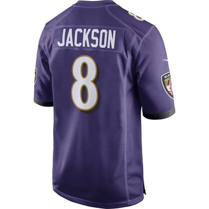 Baltimore Ravens Lamar Jackson NFL jersey front view