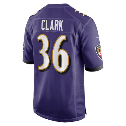 Baltimore Ravens Chuck Clark NFL jersey front view