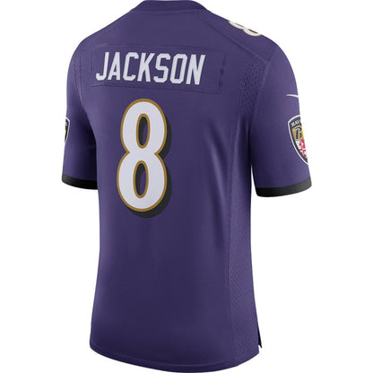 Baltimore Ravens Lamar Jackson Speed Machine NFL jersey front view
