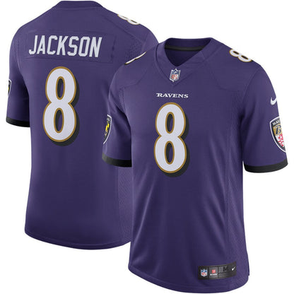 Baltimore Ravens Lamar Jackson Speed Machine NFL jersey front view