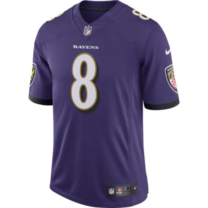 Baltimore Ravens Lamar Jackson Speed Machine NFL jersey front view