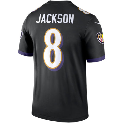Baltimore Ravens Lamar Jackson Legend NFL jersey front view