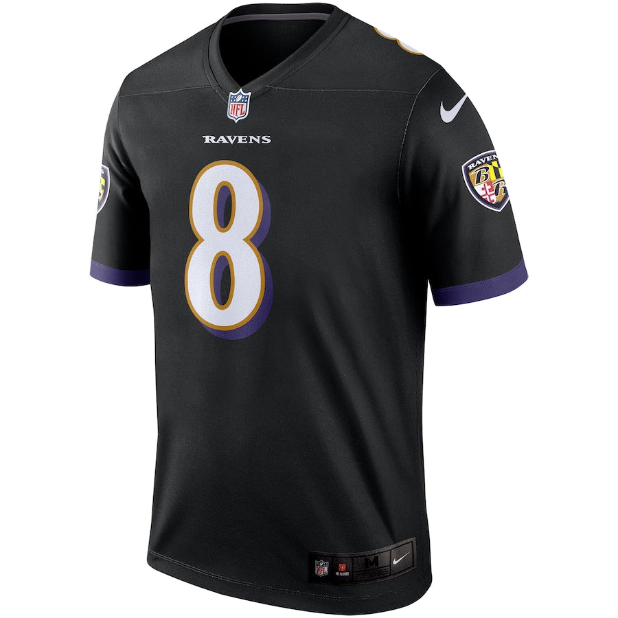 Baltimore Ravens Lamar Jackson Legend NFL jersey front view