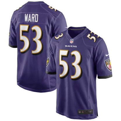 Baltimore Ravens Jihad Ward NFL jersey front view