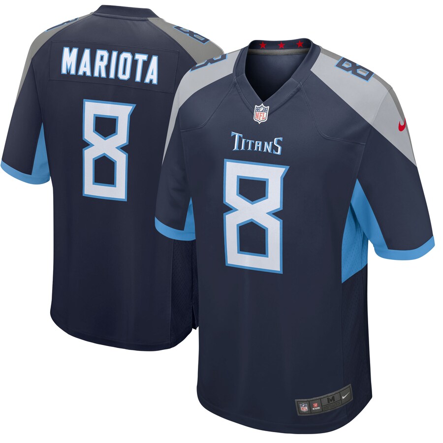 Tennessee Titans Marcus Mariota NFL jersey front view