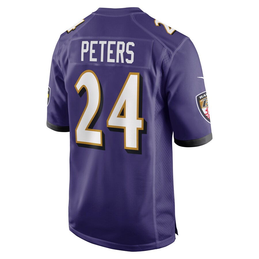 Baltimore Ravens Marcus Peters NFL jersey front view