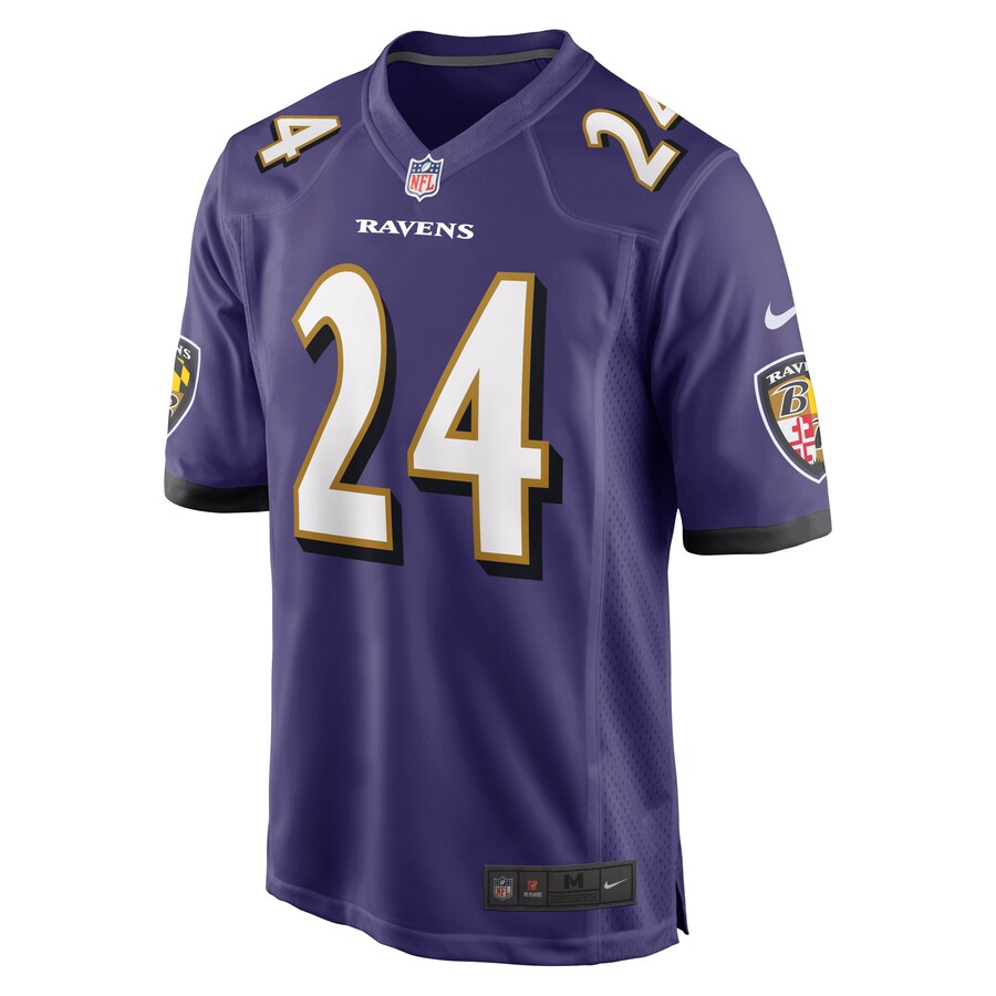 Baltimore Ravens Marcus Peters NFL jersey front view
