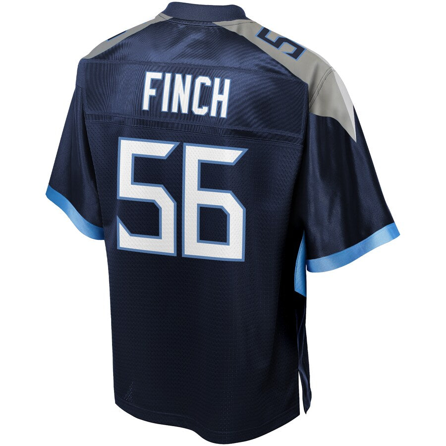 Tennessee Titans Sharif Finch Big Tall NFL jersey front view