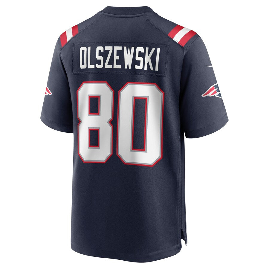 New England Patriots Gunner Olszewski NFL jersey front view