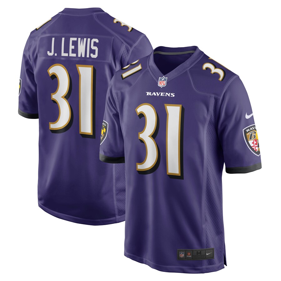 Baltimore Ravens Jamal Lewis NFL jersey front view
