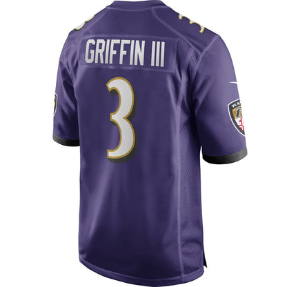 Baltimore Ravens Robert Griffin III NFL jersey front view