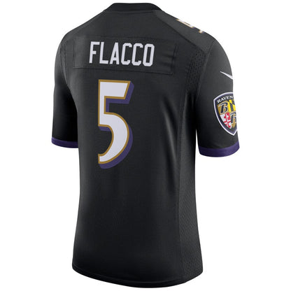 Baltimore Ravens Joe Flacco Speed Machine NFL jersey front view