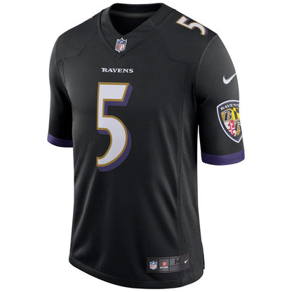 Baltimore Ravens Joe Flacco Speed Machine NFL jersey front view